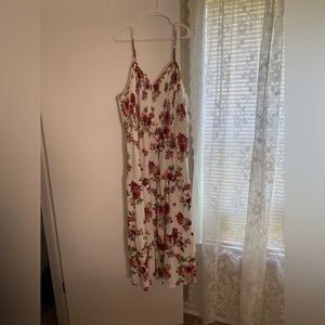 Flower Print Midi Dress